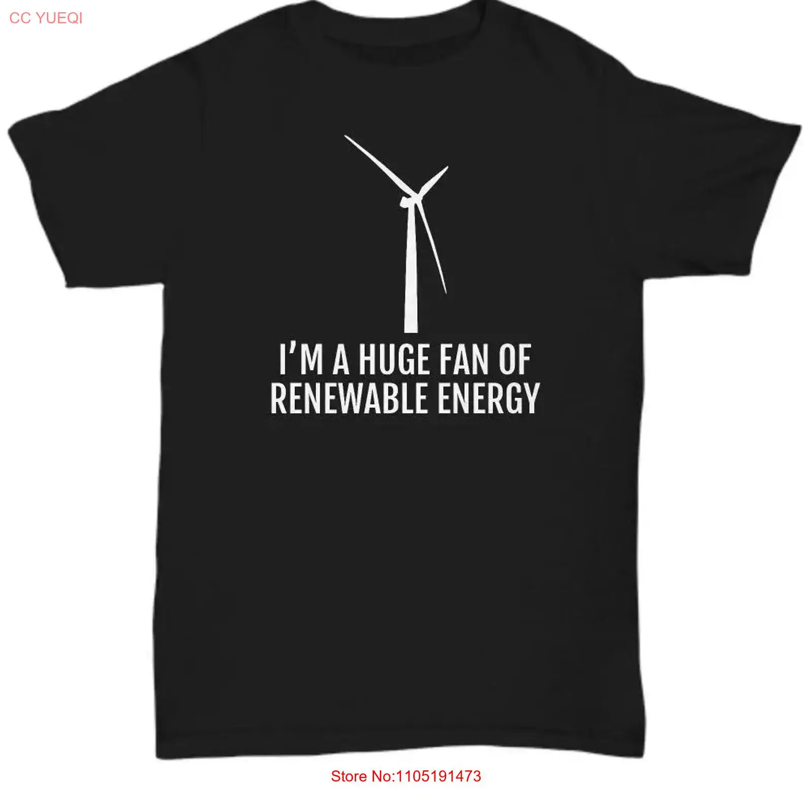 Renewable Energy Global - Camiseta de energía eólica, ecología de