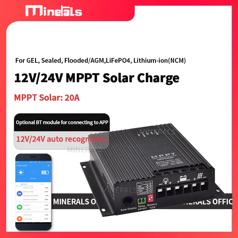 Mppt Charge Controller - Controlador MPPT de 20A, Cargador de