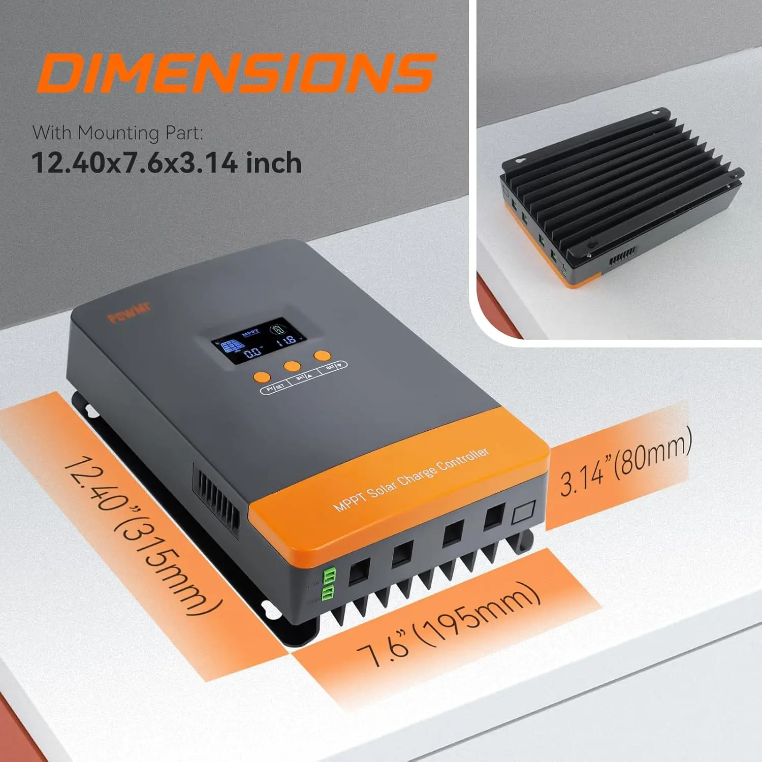 Mppt Charge Controller - Controlador de Carga de Batería PowMr,