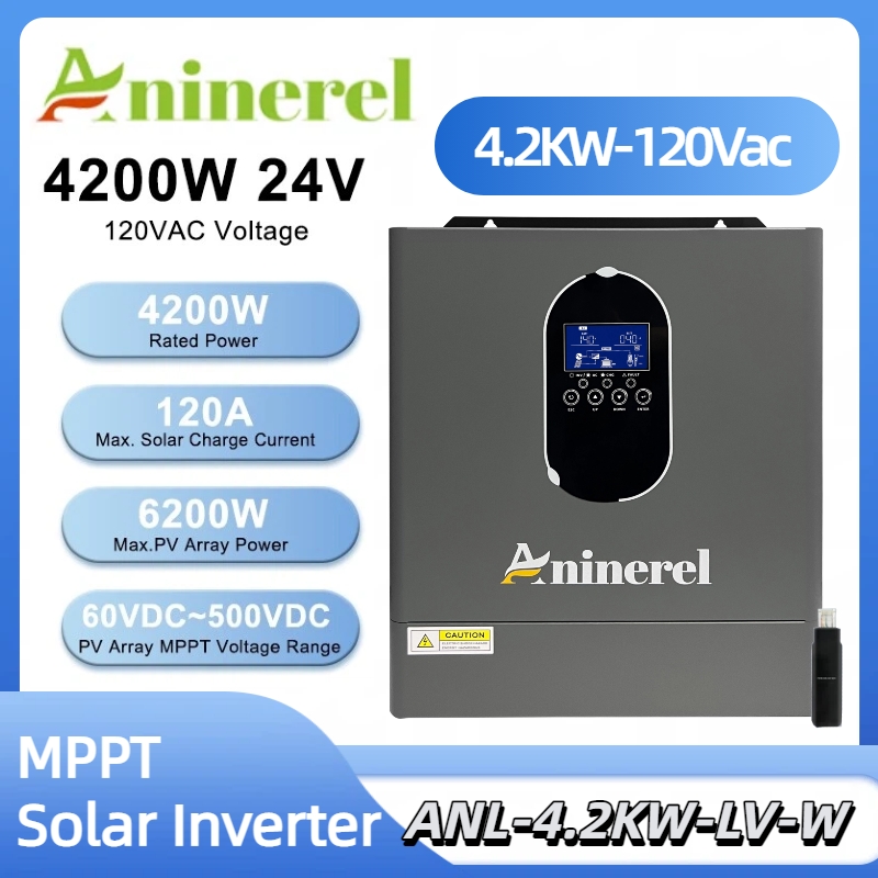 Mppt Charge Controller - Inversor solar híbrido Aninerel de 4.2KW