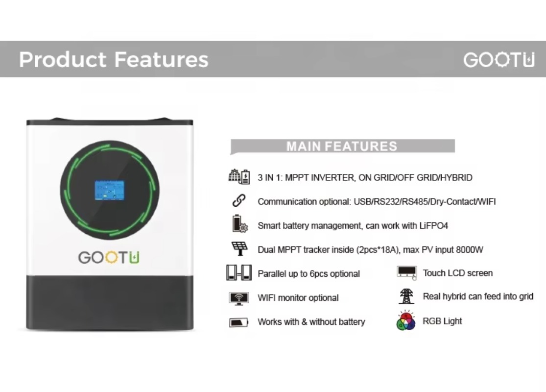 Inversor de onda sinusoidal pu - Mppt Charge Controller reseña y precio