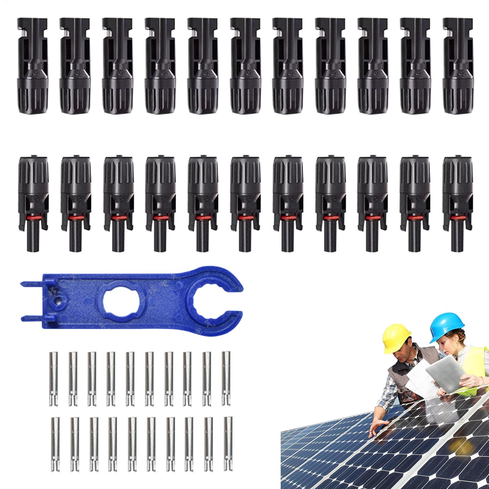 10 pares de conectores solares - Solar Cable Mc4 Connector reseña y precio