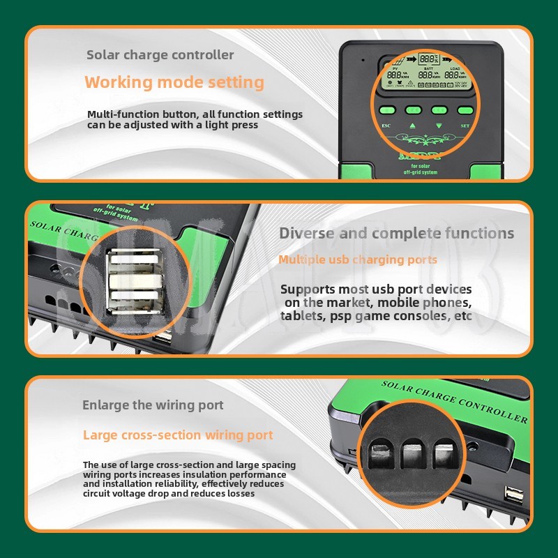 Controlador de Carga Solar MPP - Mppt Charge Controller reseña y precio