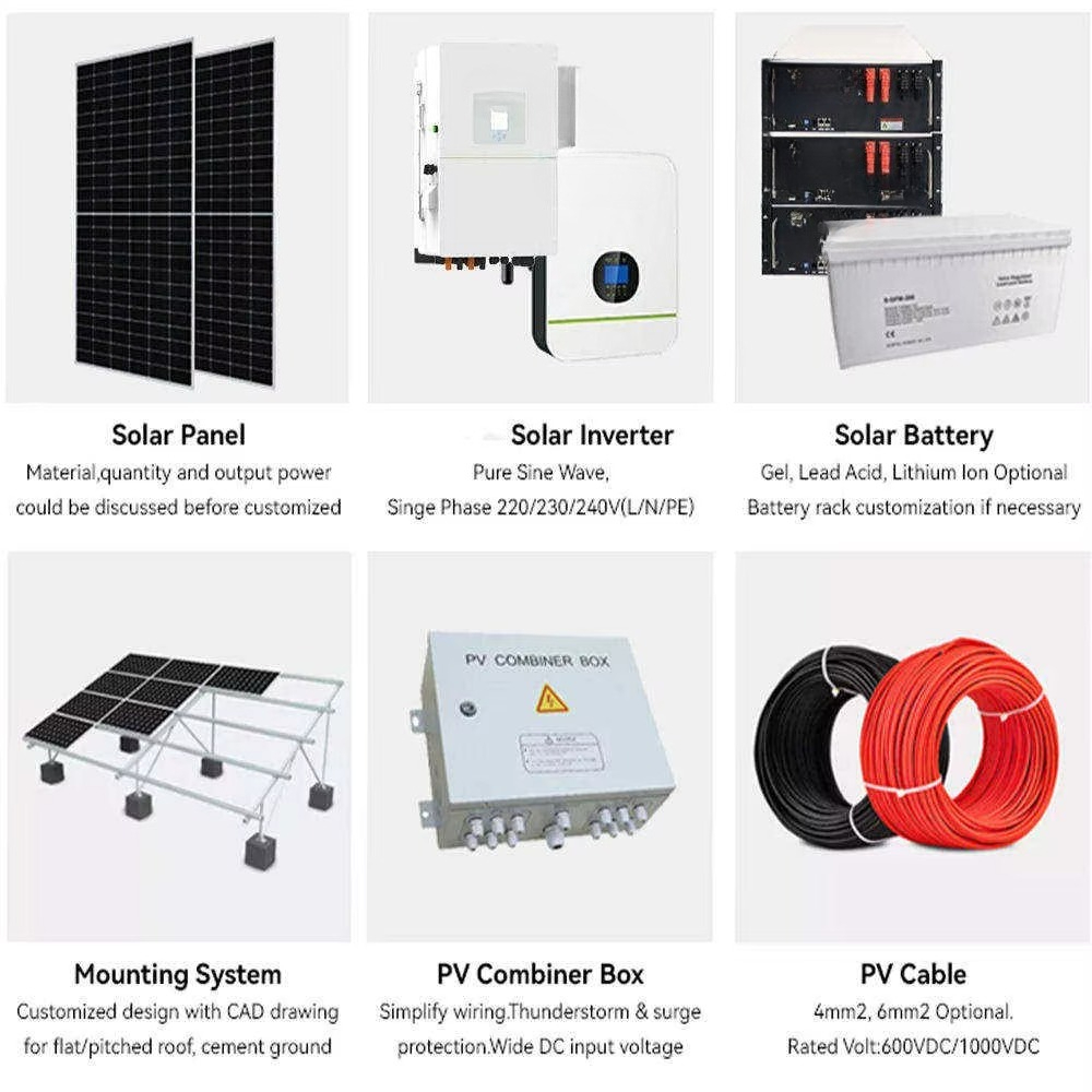 Sistema de almacenamiento de e - Solar Panel System 10Kw reseña y precio