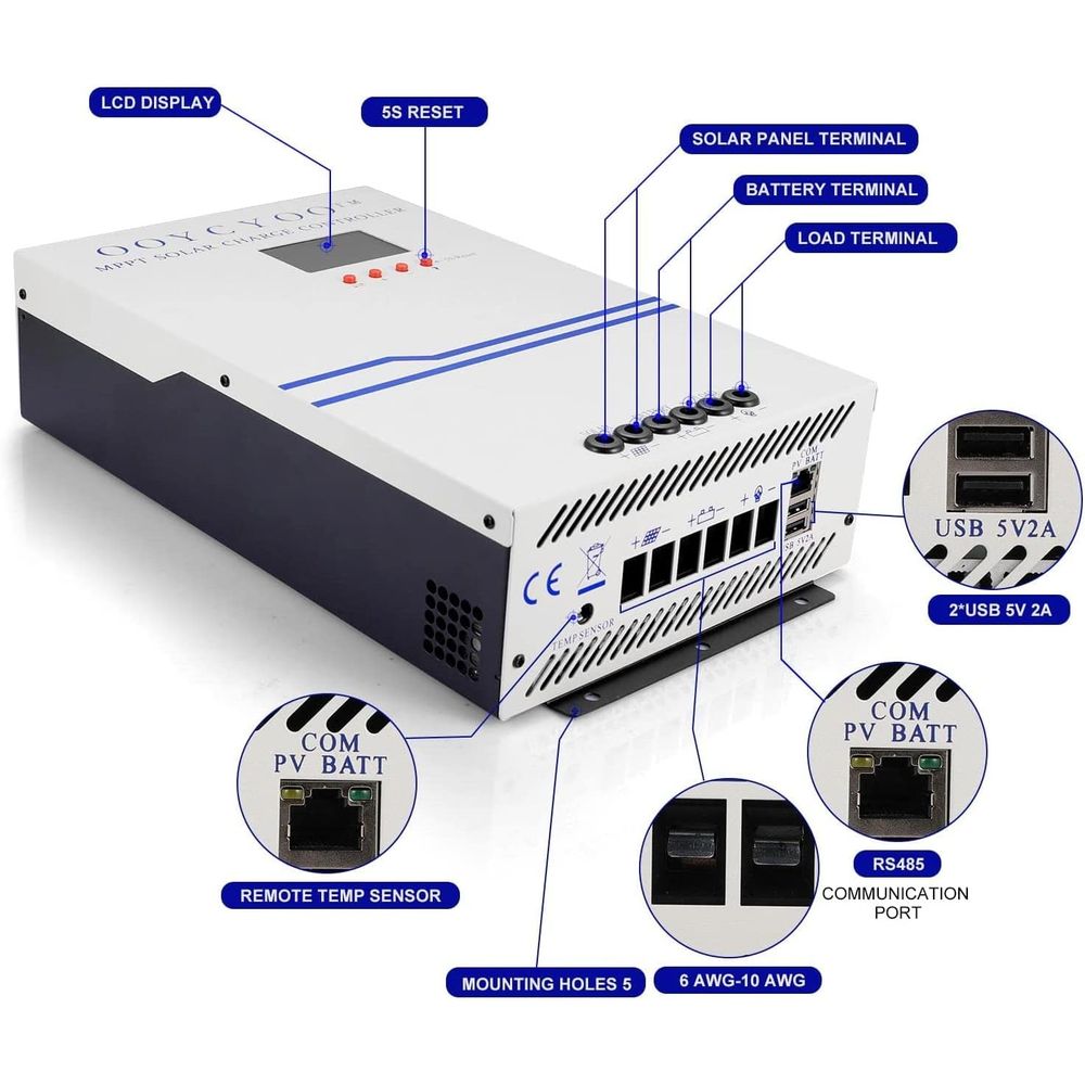 Controlador de Carga Solar MPP - Mppt Charge Controller reseña y precio