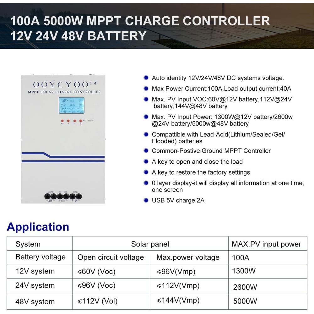 Controlador de Carga Solar MPP - Mppt Charge Controller reseña y precio